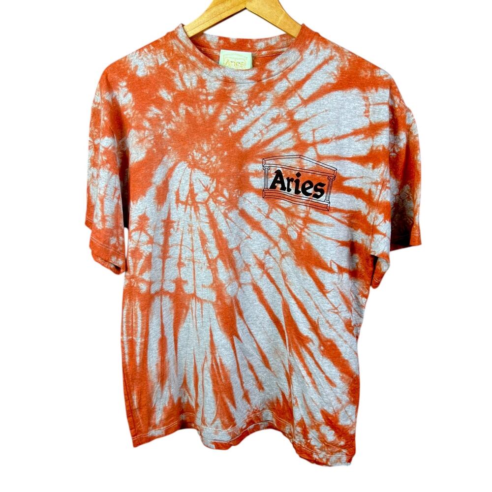 Men's Aries Tie-Dye Temple T-Shirt - Size Medium - $150 Retail